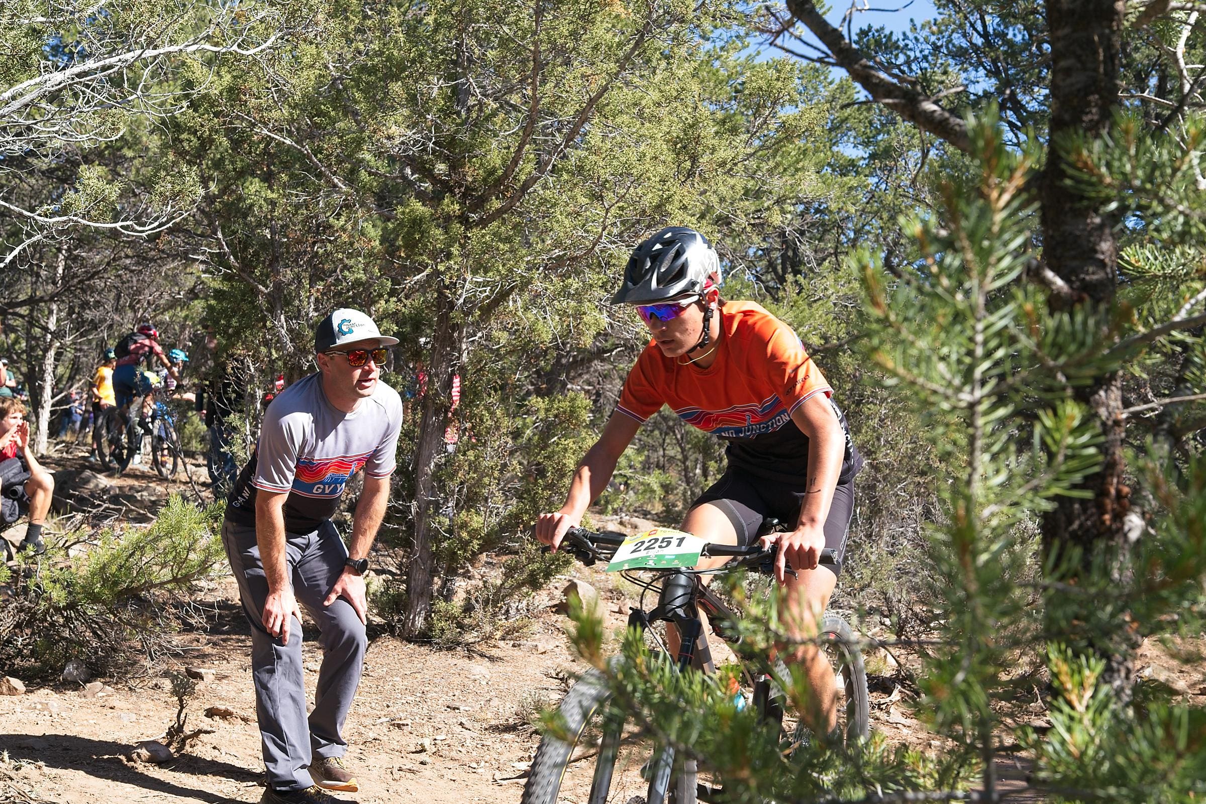 Geoff coaching a GVYC racer at the Colorado League State Championships