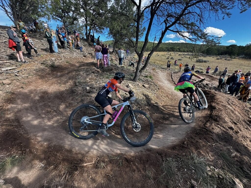 Ripping berms at the State Championship